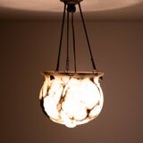 Stunning French Alabaster pendant lamp 1920s
