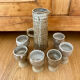 Vintage stoneware coffee set and ceramic cups