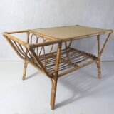 rattan coffee table
