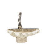 Binazzi House Swan in shell and silver bronze, circa 1970