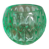Bougeoir photophore verre vert