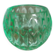 Green glass tealight holder