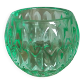 Bougeoir photophore verre vert