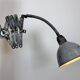 Grey Industrial Scissor Wall Lamp from Elektroinstala, 1960s