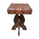 Leather tabouret