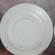 Assiettes Gien modernistes à pois dorés – lot de 9