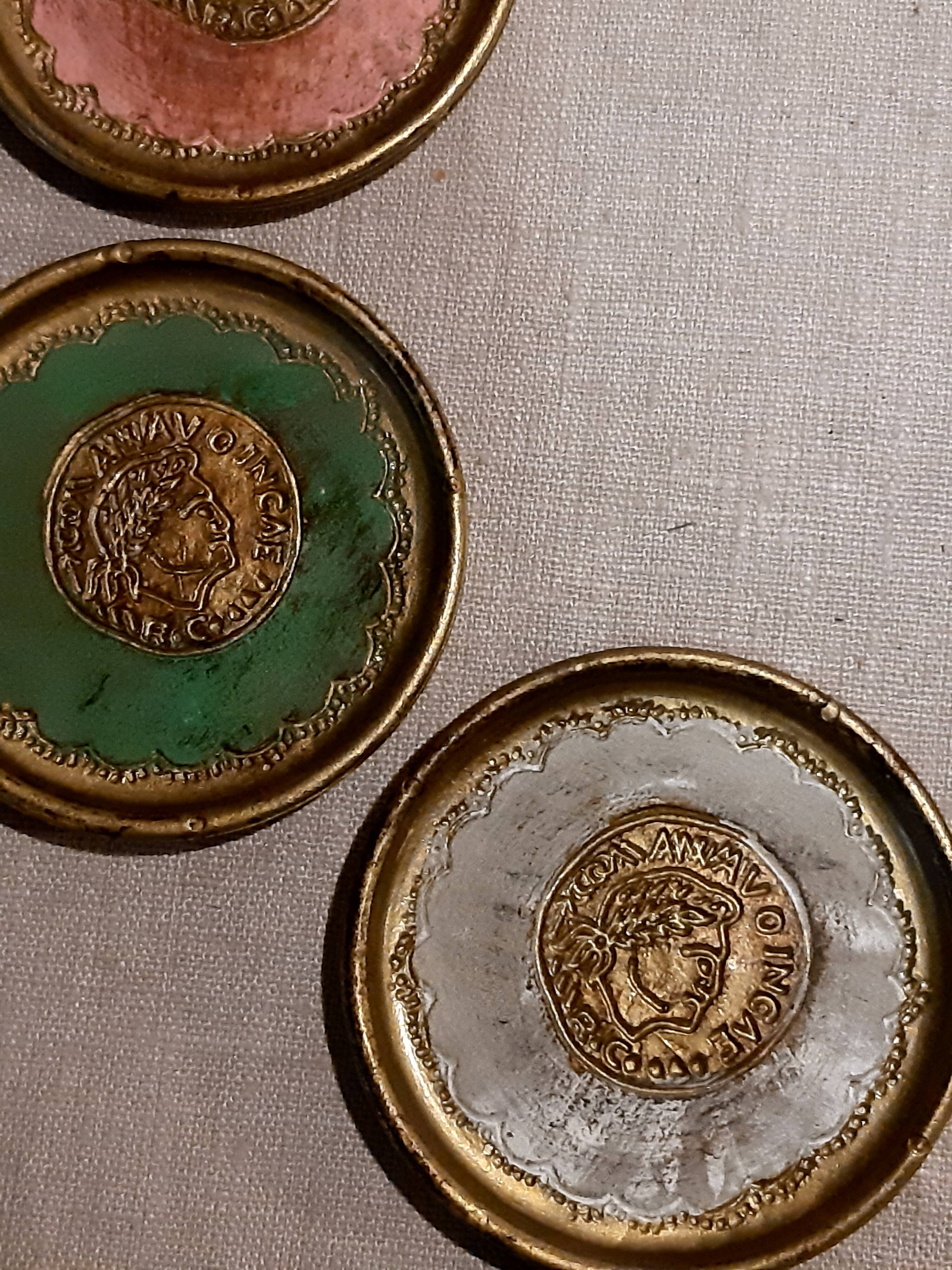 Set of 6 vintage coasters