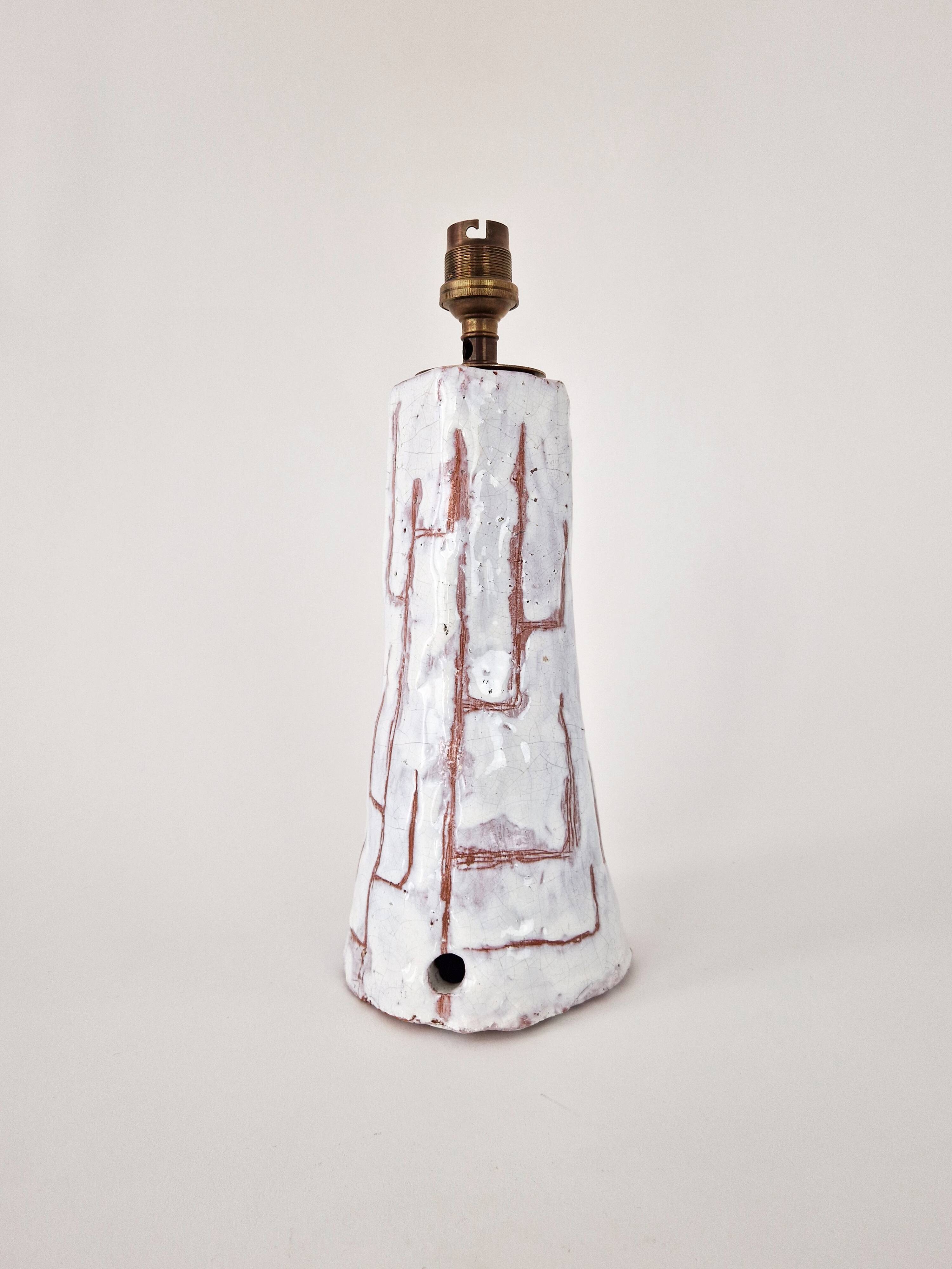 Vintage ceramic lamp foot 1960