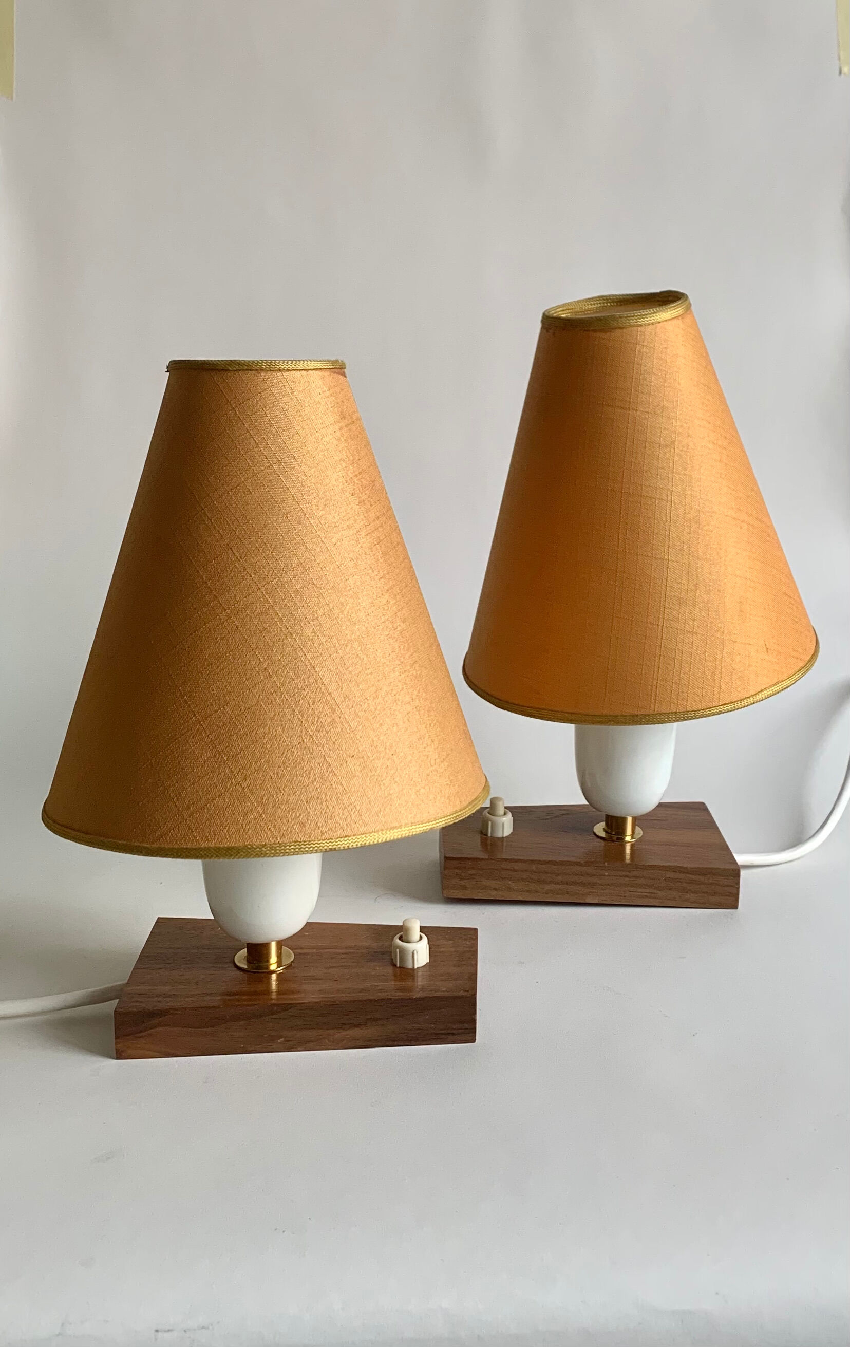 Pair of bedside lamps, Germany, 1960s