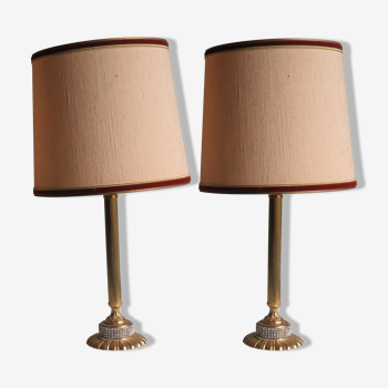 Table lamps in the Hollywood Regency style of the 1970s.
