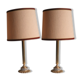 Table lamps in the Hollywood Regency style of the 1970s.