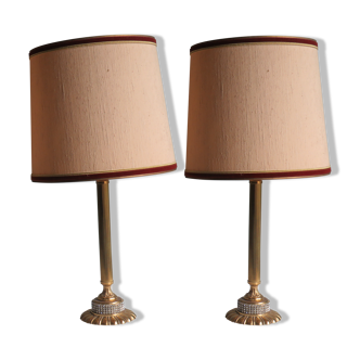 Table lamps in the Hollywood Regency style of the 1970s.