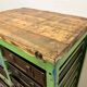 Vintage industrial iron chest of drawers, 1950s