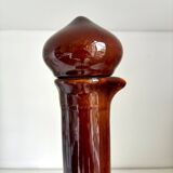 Carafe en céramique émaillée marron