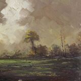 Landscape oil painting on canvas | 1950s