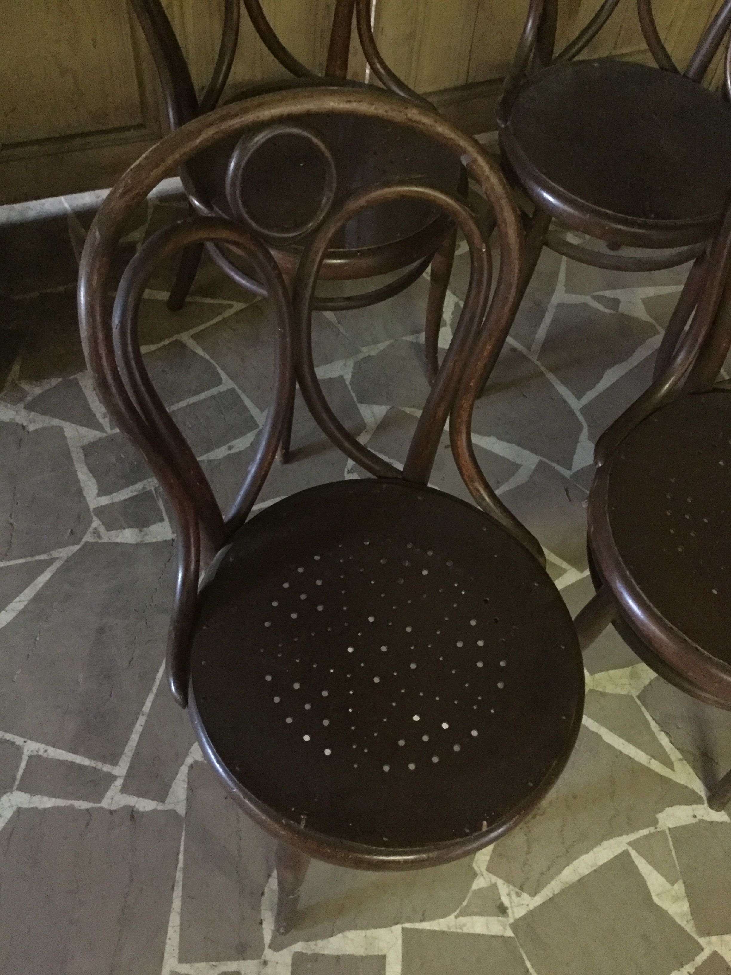 4 old Thonet bistro chairs