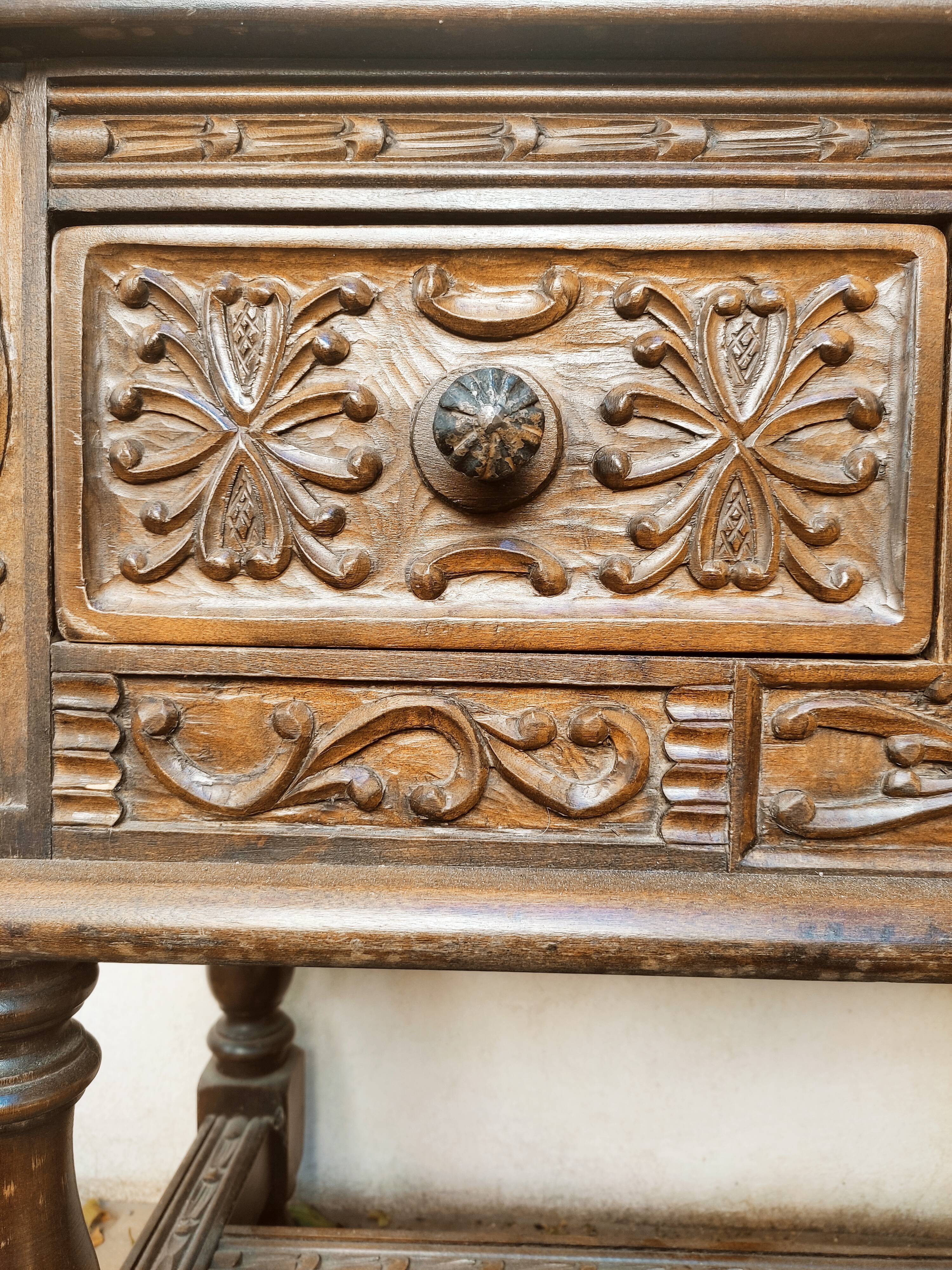 Ethnic carved wooden furniture