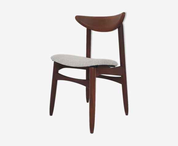 Solid teak Danish dining chair, Denmark 1950's