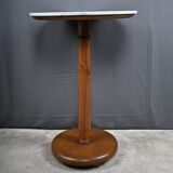 Walnut and marble gueridon, Restoration style – early 20th century