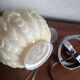 Authentic 20th-century Art Deco globe lamp in coloured glass.
