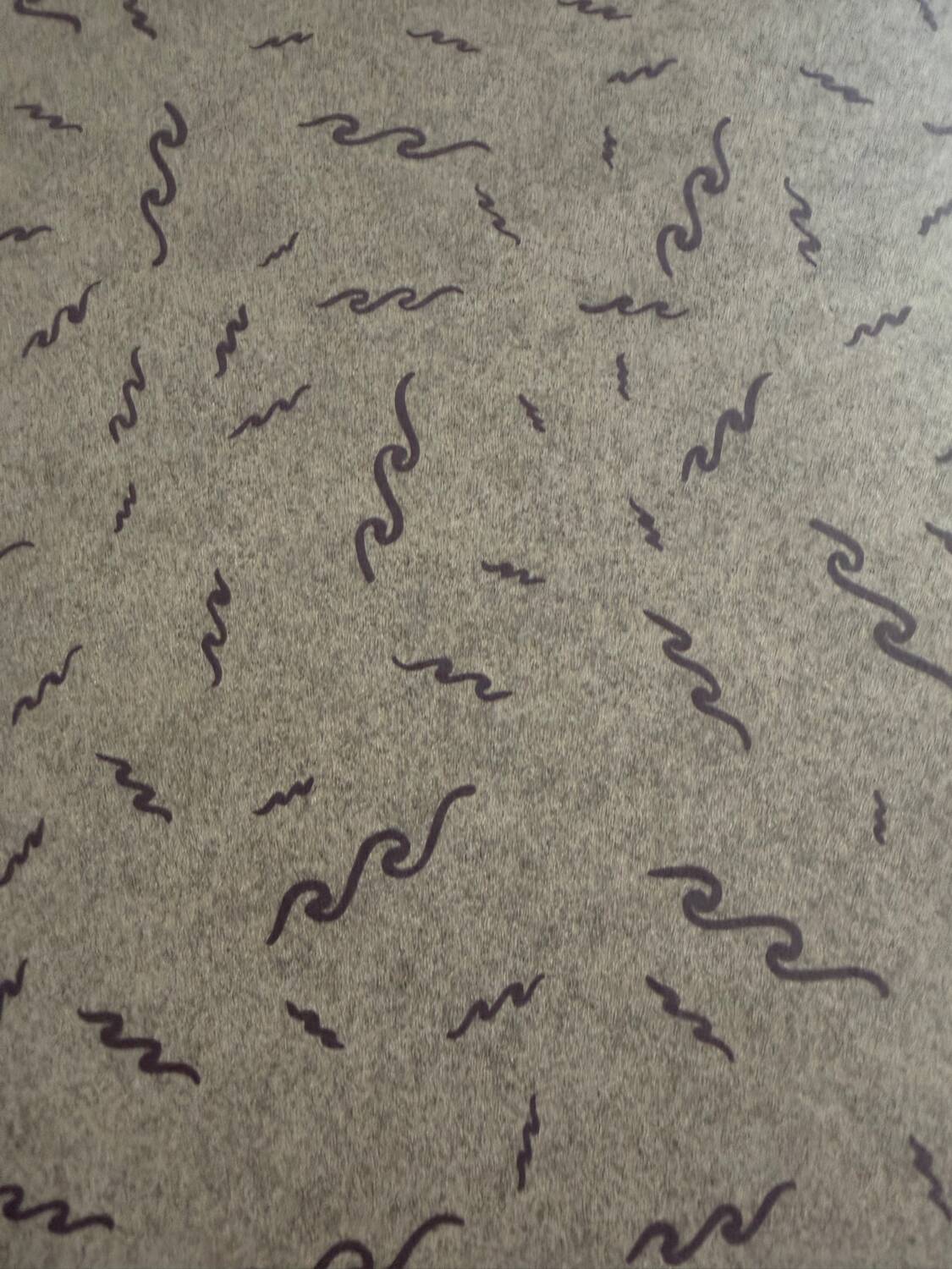 Large modernist plywood table, Memphis style, 1980s