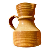 Graphic stoneware pitcher