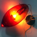 Vintage Pendant Lamp • Goccia di Sangue • Artisanal Glass • Murano • 1980