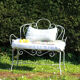 Banc en fer forgé ancien