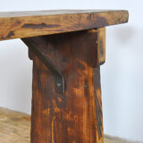 Set of two vintage pine bench, 1940