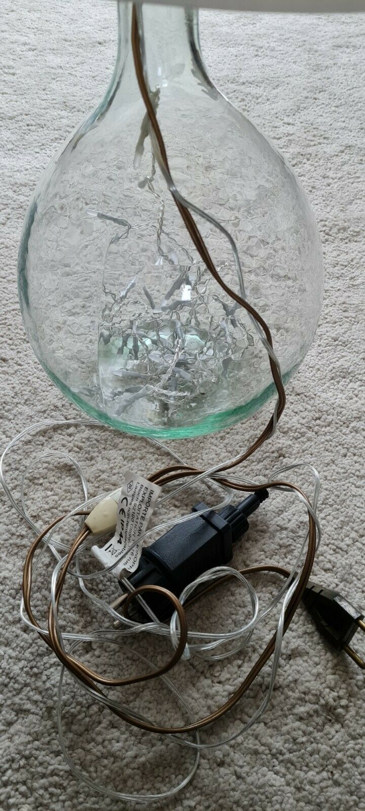 Dame-Jeanne de 5 litres transformée en lampe