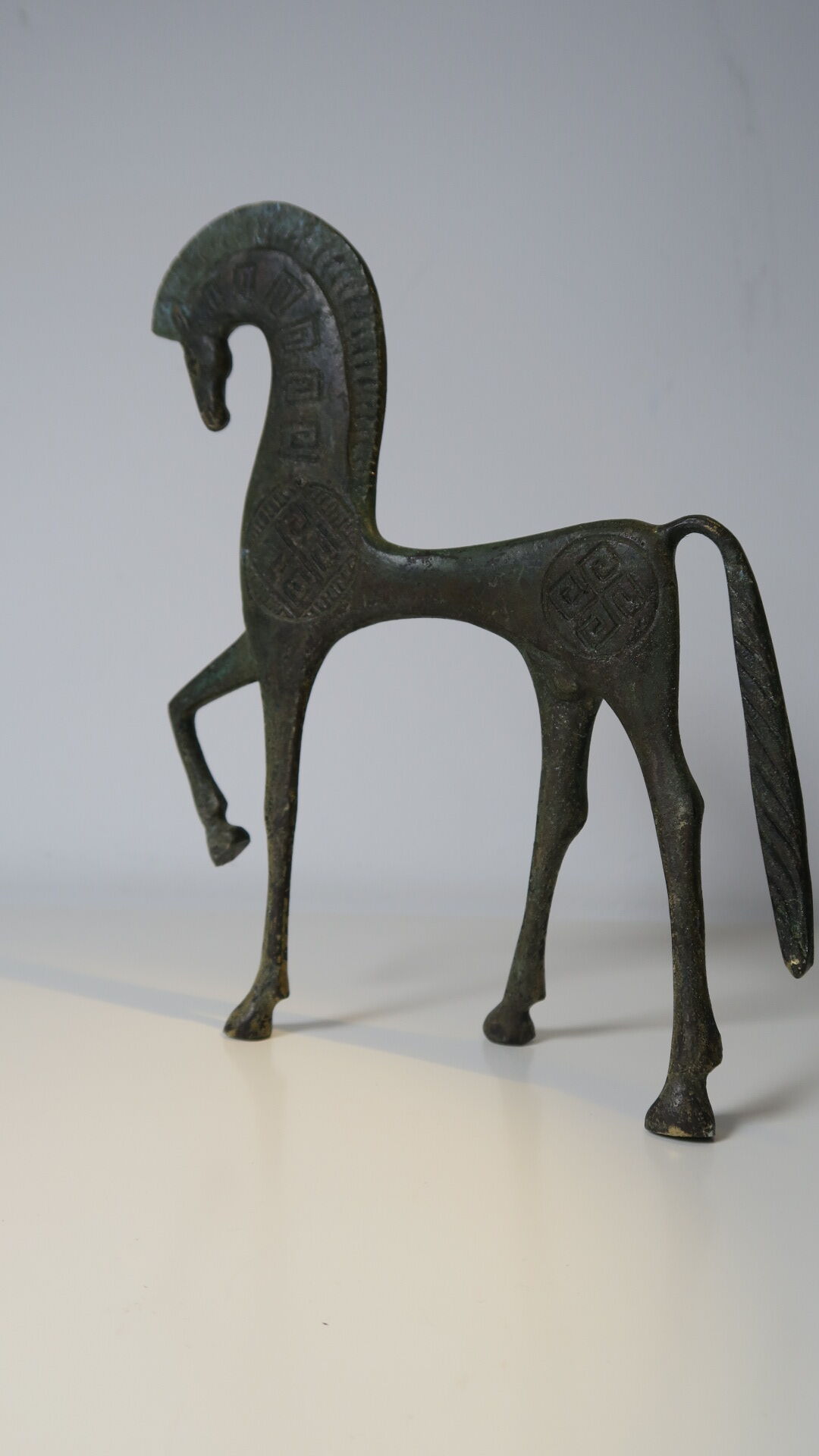 Etruscan horse, bronze, very elegant figurine