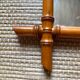Miroir vintage en bois tourné