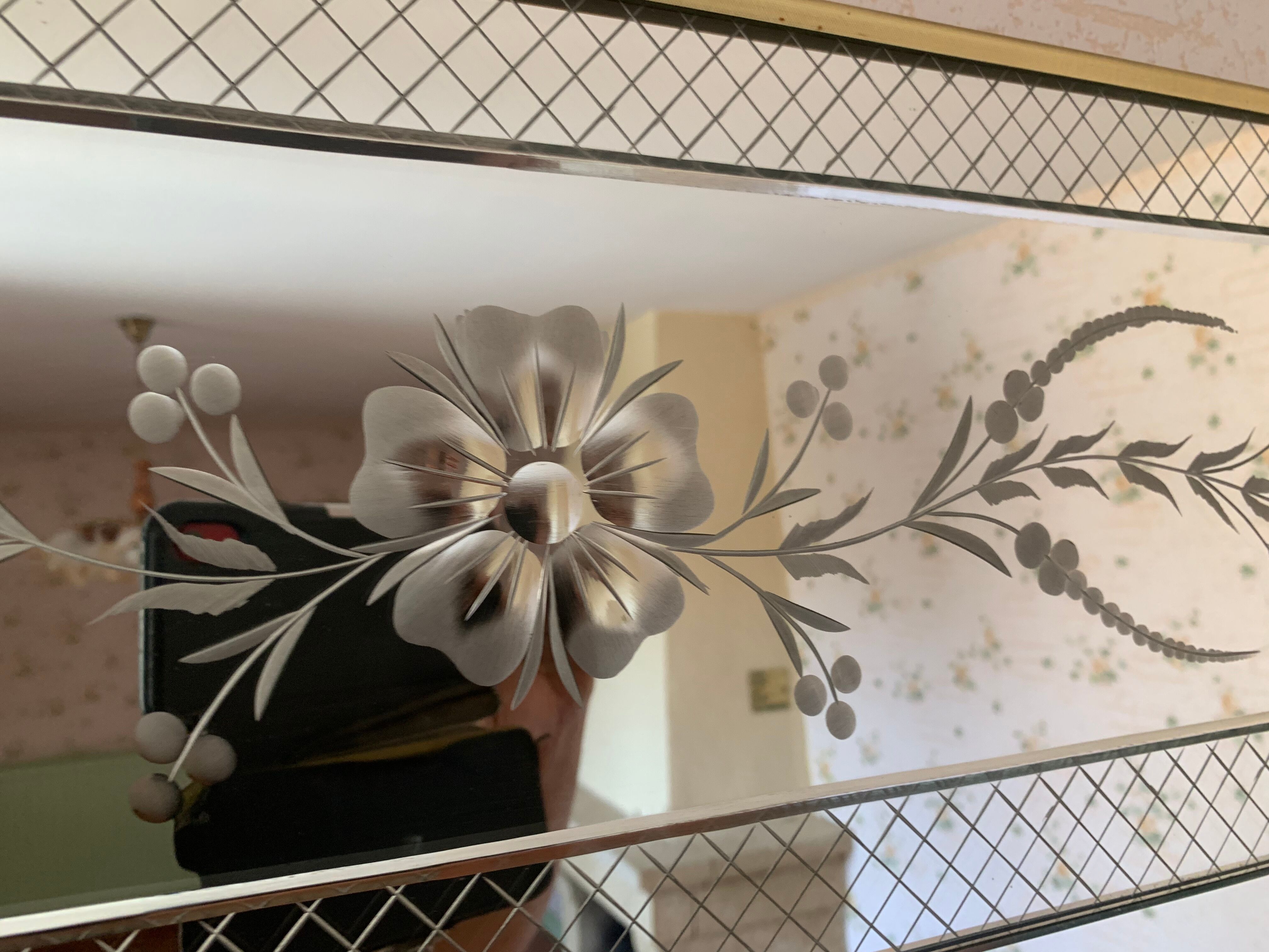 Venetian bistro mirror 200 x 100 cm - 50s