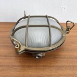 Marine decorative wall light in solid brass