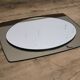 White glass and smoked glass mirror Italy