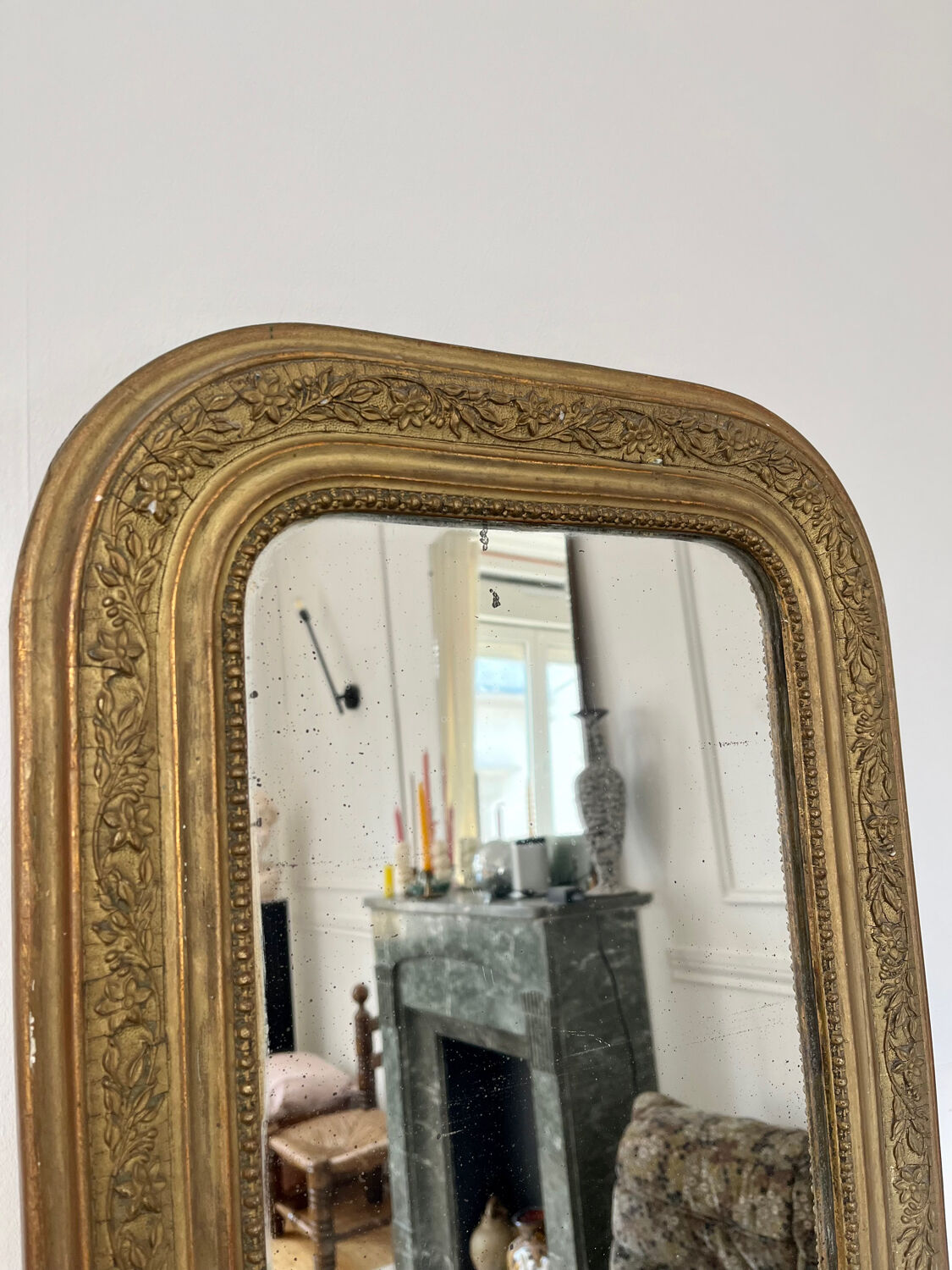 Old gilded mirror 52x40cm