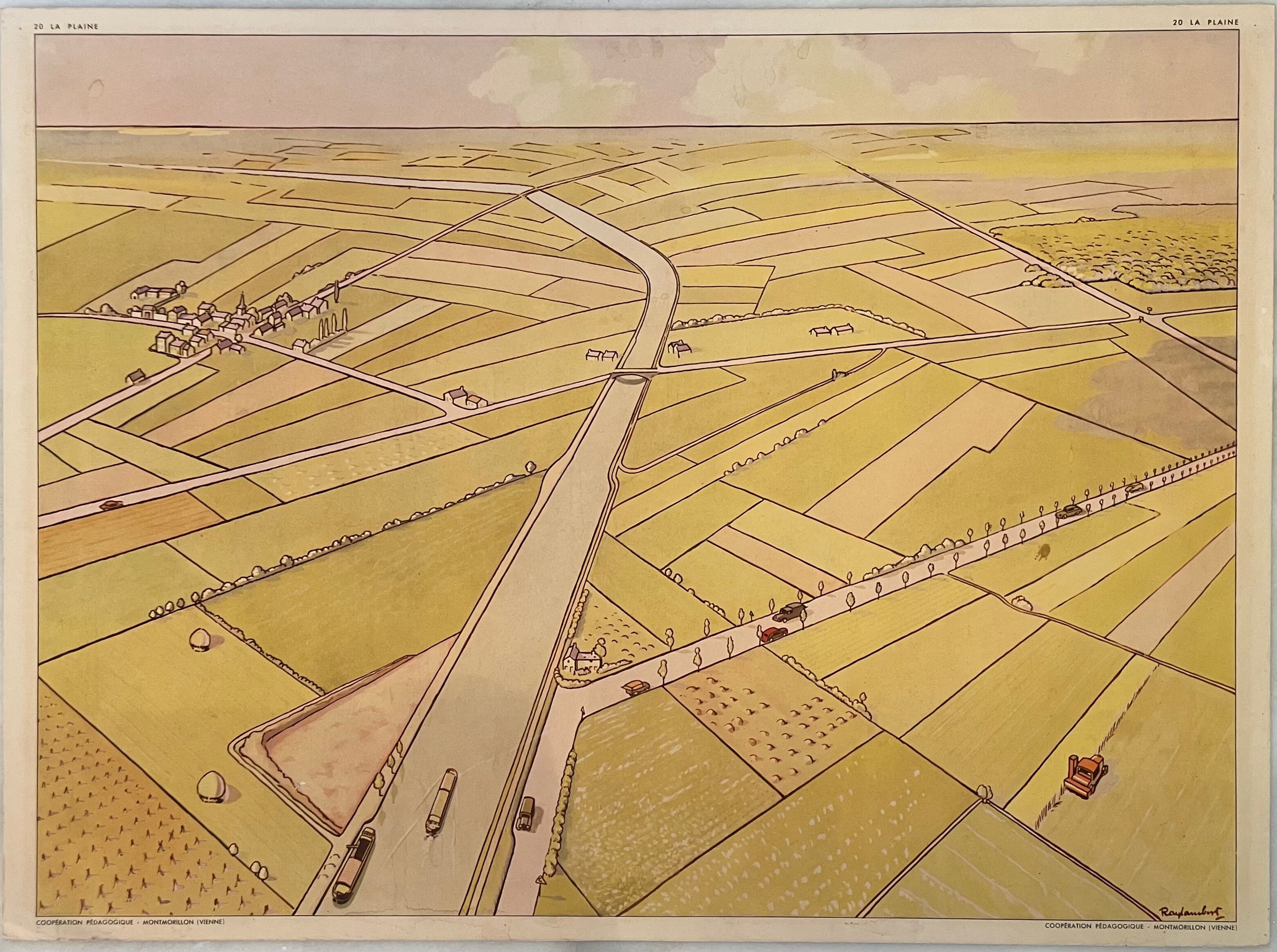 School posters Terrain Limoneux and La Plaine Montmorillon