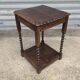 1950s turned wood side table