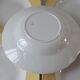 Set of 5 hollow plates Badonviller yellow chick 50-60s