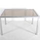 Vintage Roche Bobois table in chrome and smoked glass, 70s