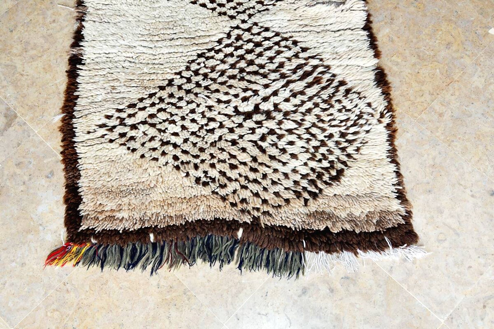 Petit Tapis Beni Ouarain vintage