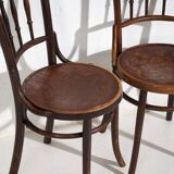 Antique Parisian café-style chairs (c. 1920). Set of 6, no. 3