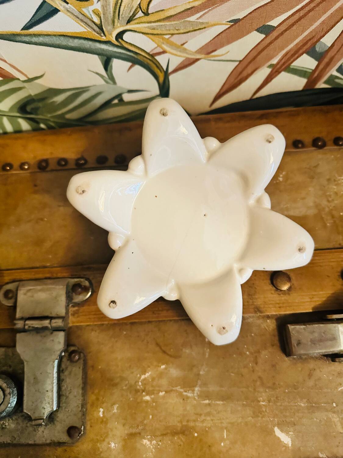 Antique ceramic single-flower vase