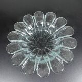 Flower shaped glass dish