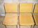 Set of 4 chrome metal chairs and 1970 fabric