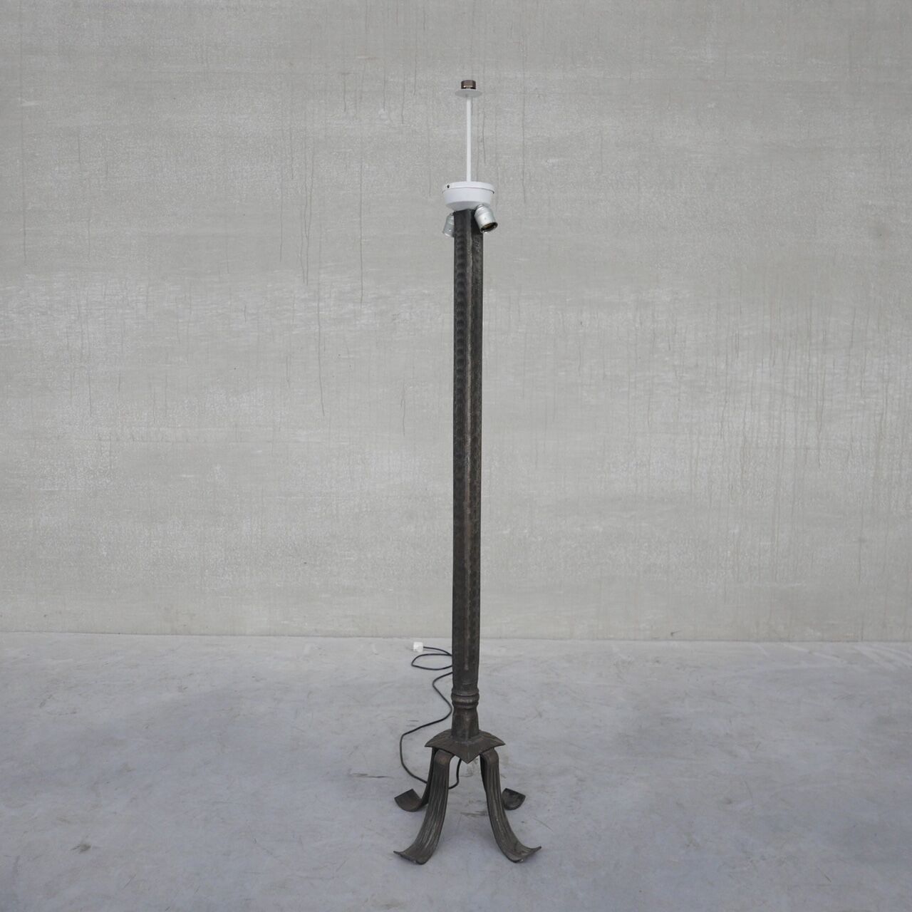 Brutalist Iron Belgium Mid-Century Floor Lamp