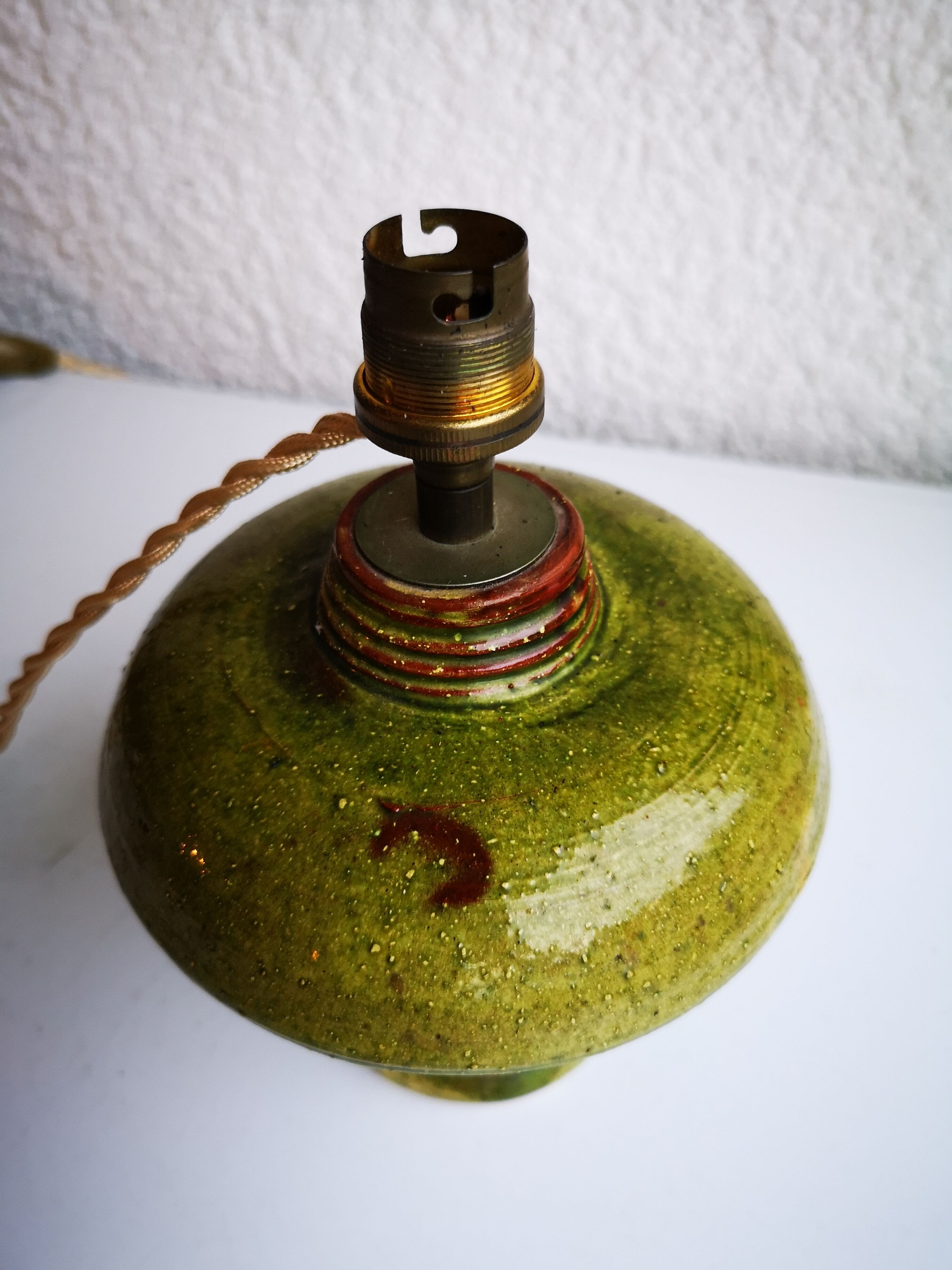 Pair of ceramic lamps