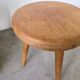 Golden oak tripod stool