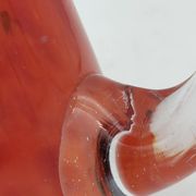 Blown glass vase.