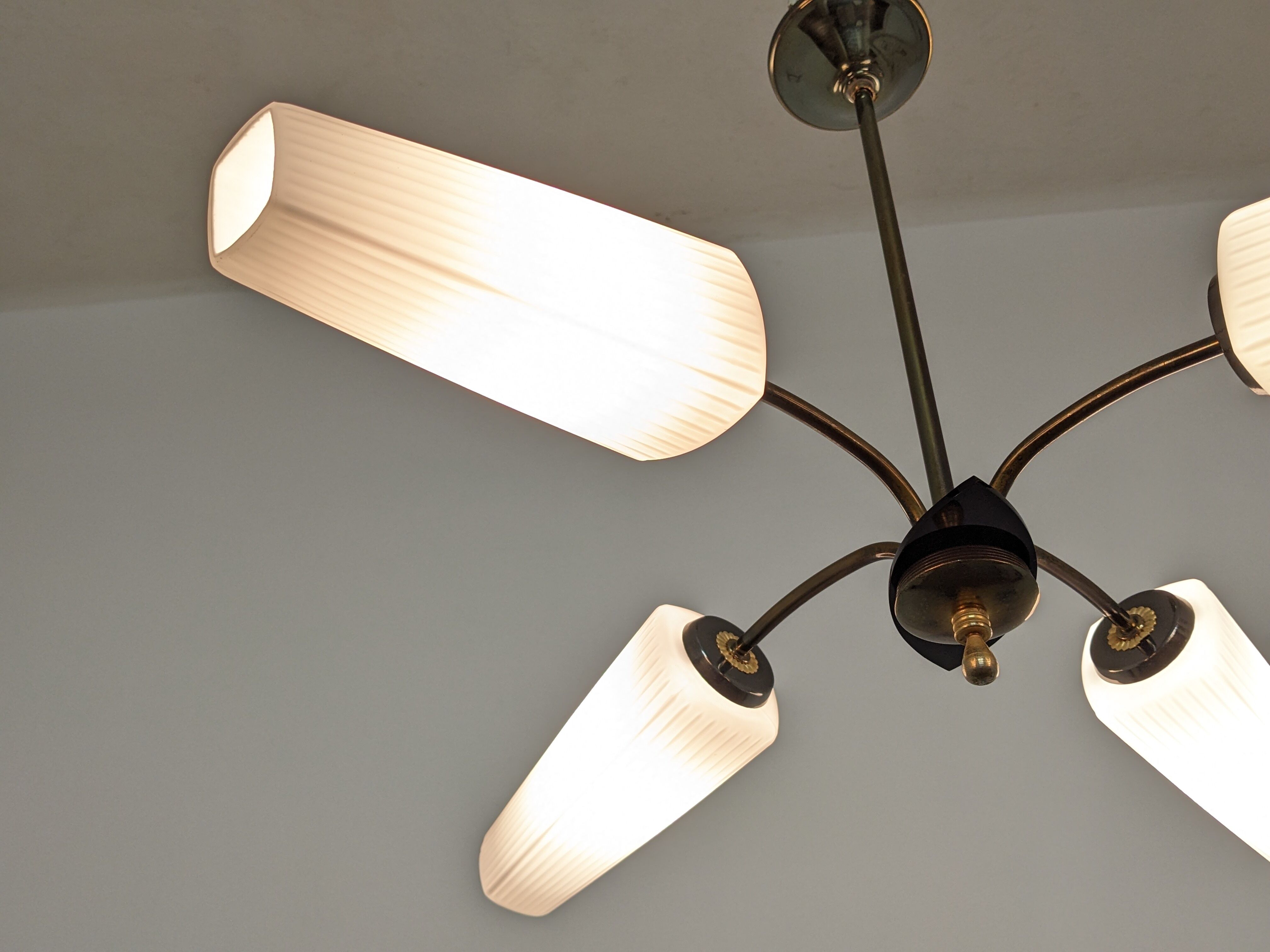4-light chandelier from the 50s/60s